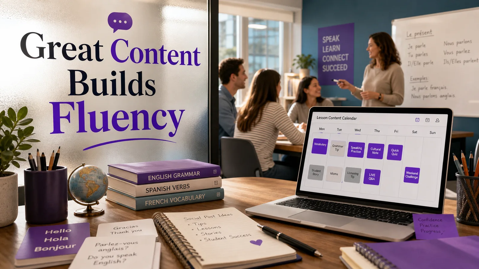 Language School Social Media Marketing That *Turns Practice Into Progress*