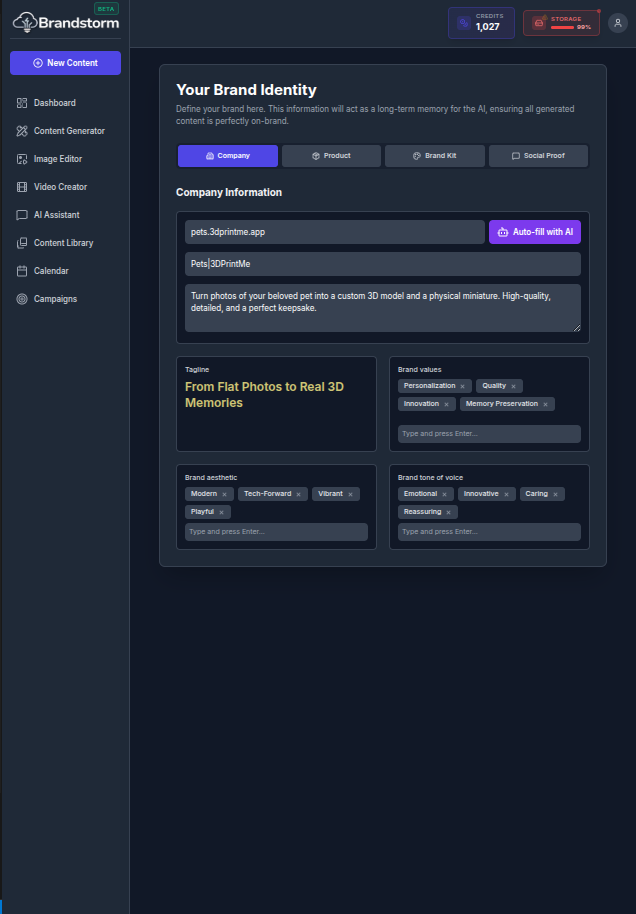 Brand Identity - slide 1