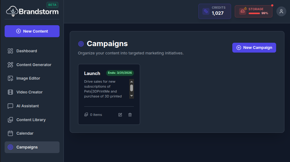 Creating Campaigns - slide 1