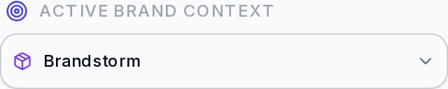 Active Brand Context selector
